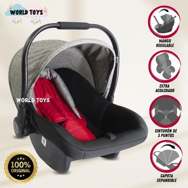 PORTABEBÉ DE LUJO EBABY NODAL ROJO EDICIÓN LIMITADA