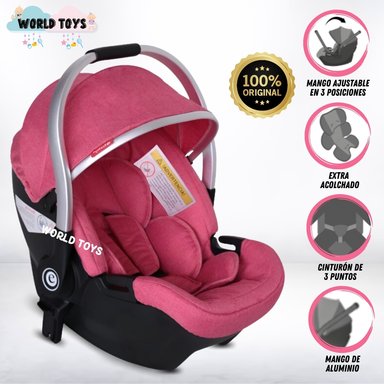 PORTABEBÉ EBABY REBEL LUJO EDICIÓN LIMITADA ROSADO