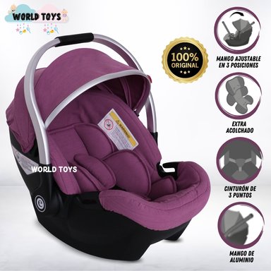 PORTABEBÉ EBABY REBEL LUJO EDICIÓN LIMITADA MORADO