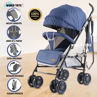 COCHE BASTÓN DEPORTIVO LITTLE BABY POLONIA II AZUL