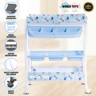 BAÑERA CAMBIADOR NAMI AZUL EDICIÓN LIMITADA