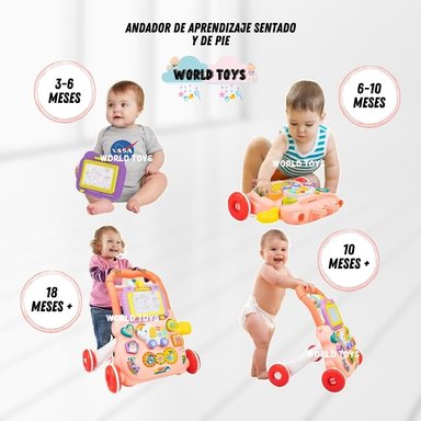 CAMINADOR BABY CUTE SLATE MUSICAL EDICIÓN LIMITADA ROSADO - 2
