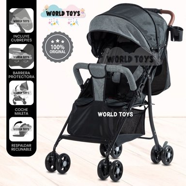 COCHE CUNA DE LUJO «MADDOX» EDICICÓN LIMITADA NEGRO