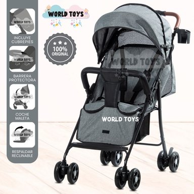 COCHE CUNA DE LUJO «MADDOX» EDICICÓN LIMITADA GRIS