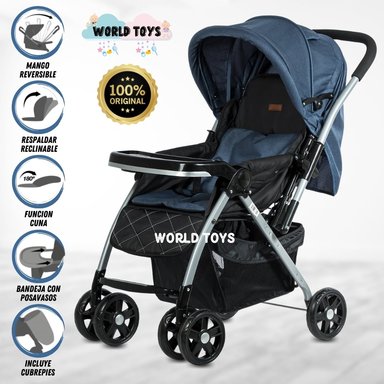 COCHE CUNA DE LUJO «VINCENT» EDICICÓN LIMITADA AZUL