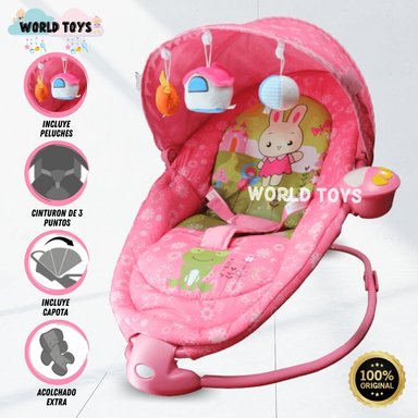 SILLA MECEDORA BABY DALIM ROSADO MUSICAL EDICIÓN LIMITADA