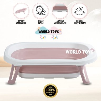BAÑERA GIO ROSADO PLEGABLE EDICIÓN LIMITADA