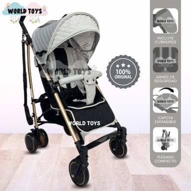 COCHE BASTÓN BABY NAMILE GRIS LUJO EDICIÓN LIMITADA