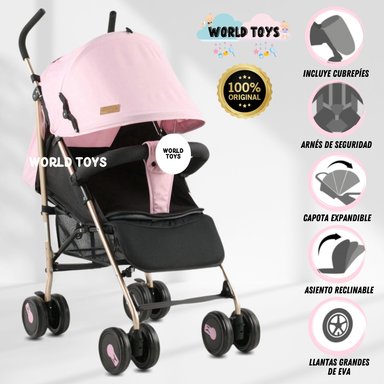 COCHE BASTÓN BABY COCKBURN ROSADO LUJO EDICIÓN LIMITADA