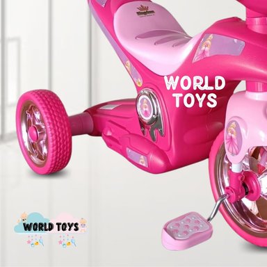 TRIMOTO A PEDAL BABY SERVANN ROSA NIÑOS MUSICAL - 2