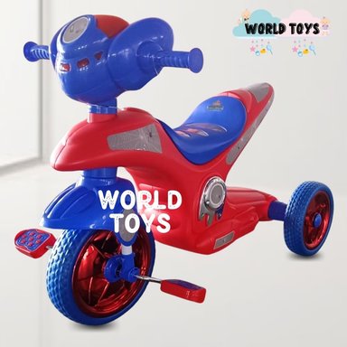 TRIMOTO A PEDAL BABY SERVANN ROJO NIÑOS MUSICAL - 4