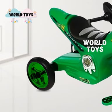 TRIMOTO A PEDAL BABY SERVANN VERDE NIÑOS MUSICAL - 2