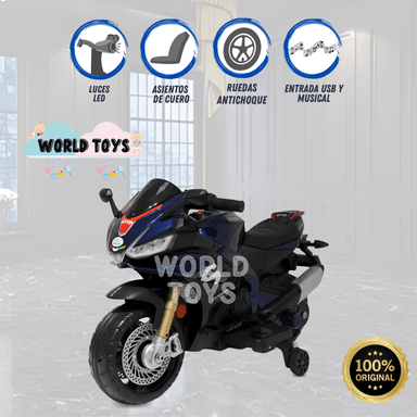 MOTO A BATERÍA PARA NIÑOS «YAMAHA» LICENCED NEGRO - 1