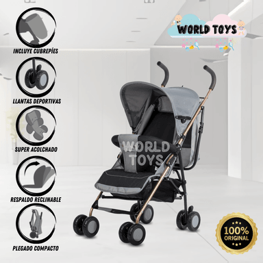 COCHE BASTÓN «ZULEN» GRIS