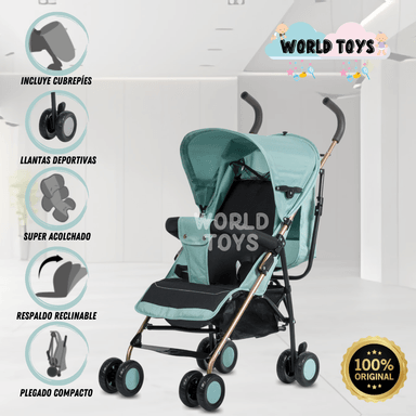 COCHE BASTÓN «ZULEN» CELESTE