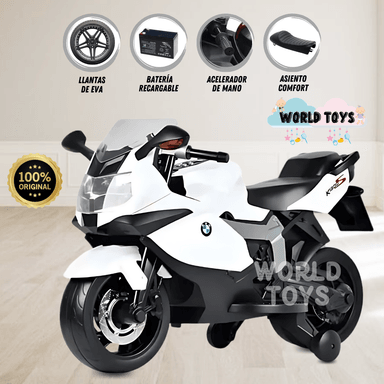 MOTO A BATERÍA PARA NIÑOS «YAMAHA II»   LICENCED BLANCO - 1