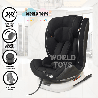 SILLA AUTO EBABY BINFORD NEGRO BEBÉ