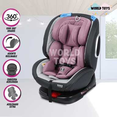 SILLA AUTO BABY EDFORD MORADO BEBÉ