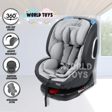 SILLA AUTO BABY EDFORD GRIS BEBÉ