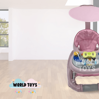 ANDADOR MUSICAL BABY CARAMELLE DIDÁCTICO ROSADO - 3