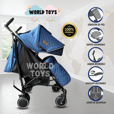 COCHE BASTÓN BABY AZUL SINNIA EDICIÓN LIMITADA