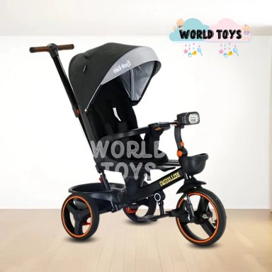 TRICICLO BEAUTIFUL BELLISSIMO NEGRO GUIADOR ITALIANO - 5