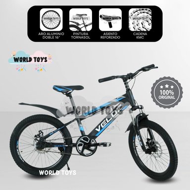 BICICLETA NIÑO VELOZ PALMEIRA SMOL ARO 16AZUL