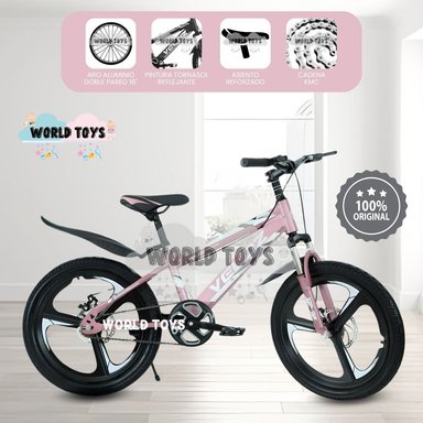 BICICLETA NIÑO VELOZ PALMEIRA ASPA II ARO 16ROSA