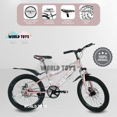 BICICLETA NIÑO VELOZ PALMEIRA SMOL ARO 16ROSA