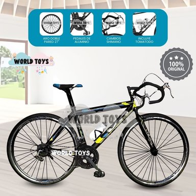 BICICLETA CARRERA VELOZ PALMEIRA RACER ARO 27AZUL