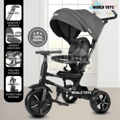 TRICICLO BEAUTIFUL STARITE GRIS GUIADOR