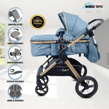 COCHE MOISÉS «NAPOLY» EDICIÓN LIMITADA AZUL BEBÉ