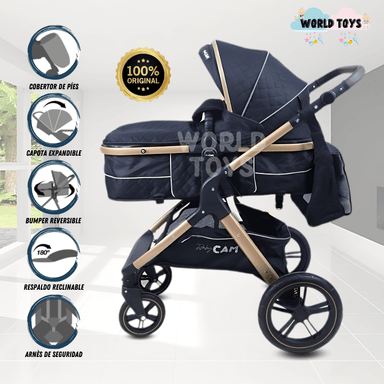 COCHE MOISÉS «NAPOLY» EDICIÓN LIMITADA NEGRO