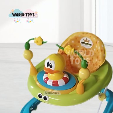 ANDADOR PARA BEBÉS 3 EN 1 «DUCKY LUCKY» CON TABLERO MUSICAL VERDE - 2