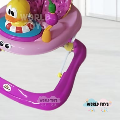 ANDADOR PARA BEBÉS  3 EN 1 «DUCKY LUCKY» CON TABLERO MUSICAL ROSA - 3