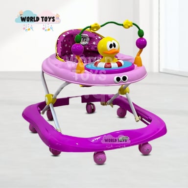 ANDADOR PARA BEBÉS  3 EN 1 «DUCKY LUCKY» CON TABLERO MUSICAL ROSA - 4