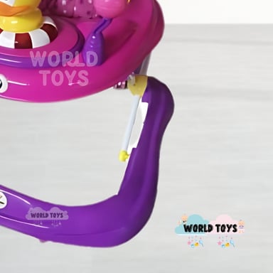 ANDADOR PARA BEBÉS 3 EN 1 «DUCKY LUCKY» CON TABLERO MUSICAL MORADO - 3