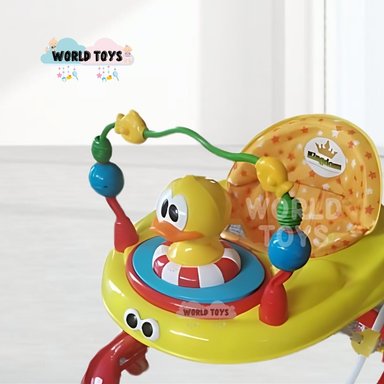 ANDADOR PARA BEBÉS 3 EN 1 «DUCKY LUCKY» CON TABLERO MUSICAL ROJO - 2