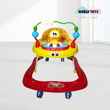 ANDADOR PARA BEBÉS 3 EN 1 «DUCKY LUCKY» CON TABLERO MUSICAL ROJO - 4