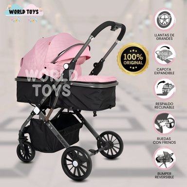 COCHE MOISÉS DE LUJO «STANLIE» EDICIÓN LIMITADA ROSA