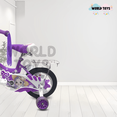 BICICLETA CAMPERA CON CANASTA ARO 12 «CANDY III» MORADO - 3