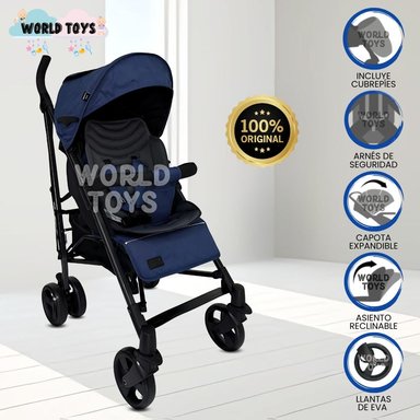 COCHE BASTÓN DE LUJO «AIDEN» AZUL