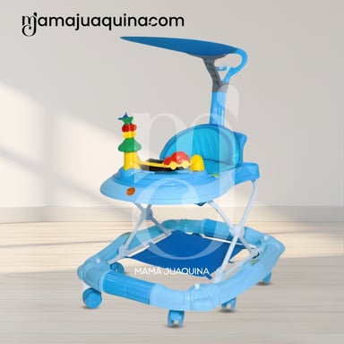 ANDADOR CON TABLERO MUSICAL «WALKIE» AZUL - 2