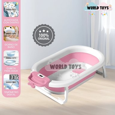 BAÑERA PLEGABLE PARA BEBÉS «WALY MAUI» PINK