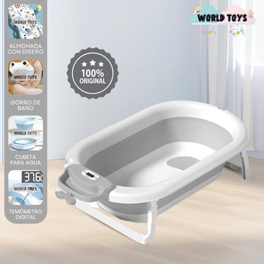 BAÑERA PLEGABLE PARA BEBÉS «WALY MAUI» GRAY