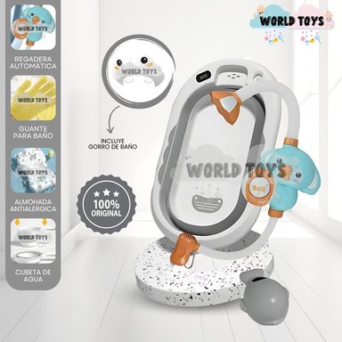 BAÑERA PLEGABLE CON RACK MULTIUSO «SPLASH» BLUE