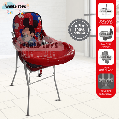 SILLA DE COMER «MICK MOUSE» ROJO