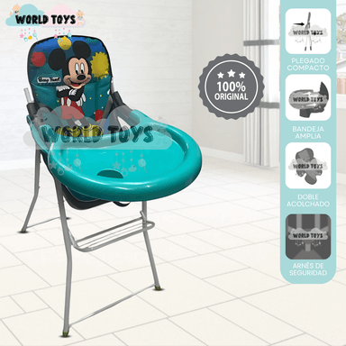SILLA DE COMER «MICK MOUSE» TURQUESA