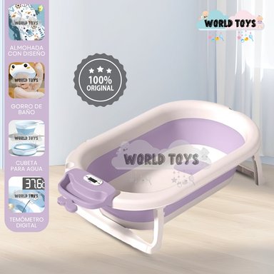 BAÑERA PLEGABLE PARA BEBÉS «WALY MAUI» PURPLE