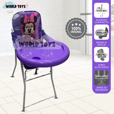 SILLA DE COMER «MICK MOUSE» MORADO